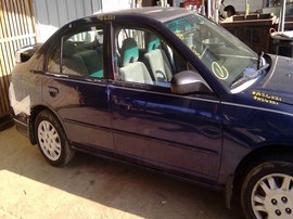2005 HONDA CIVIC, NAVY BLUE, LX MODEL, 1.7L,AT.  A26221
